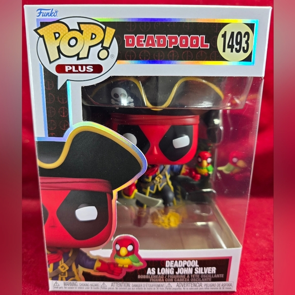 Deadpool As Long John Silver Funko # 1493 (Nib) With Pop Protector - Picture 2 of 7